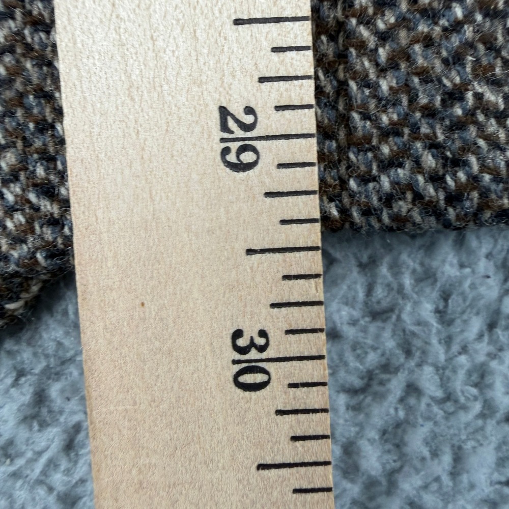 Stafford Blazer Jacket Men 42S Brown Herringbone Elbow Patch Wool Sport Coat USA - Picture 11 of 14